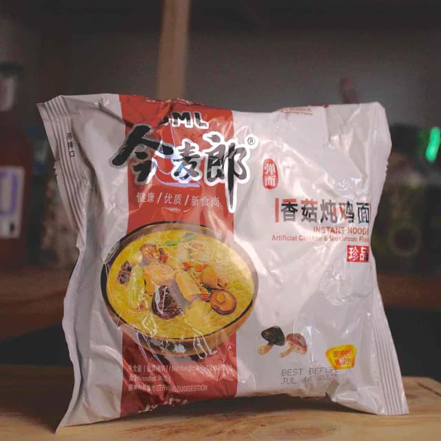 Fideos JML Pollo Champiñones.