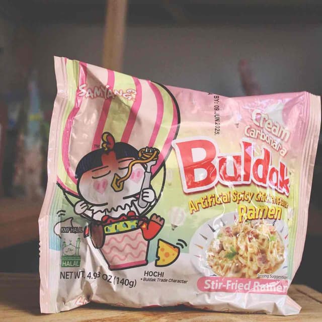 Buldak Ramen Creamy Carbonara.